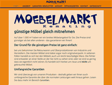 Tablet Screenshot of moebelmarkt-kemating.de